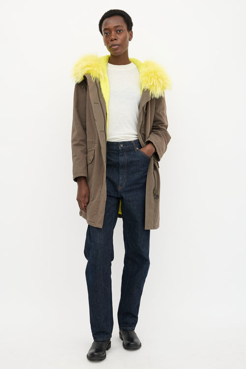 Yves Salomon Army Fur Hood Parka