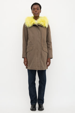Yves Salomon Army Fur Hood Parka