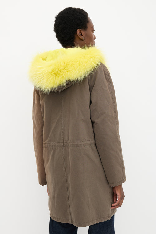 Yves Salomon Army Fur Hood Parka