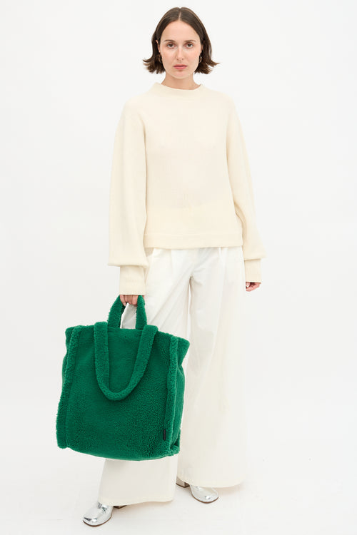 Yves Salomon Shearling Tote Bag