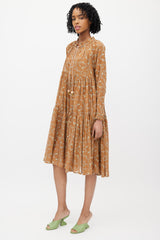 Yvonne S Brown & Multicolour Floral Dress