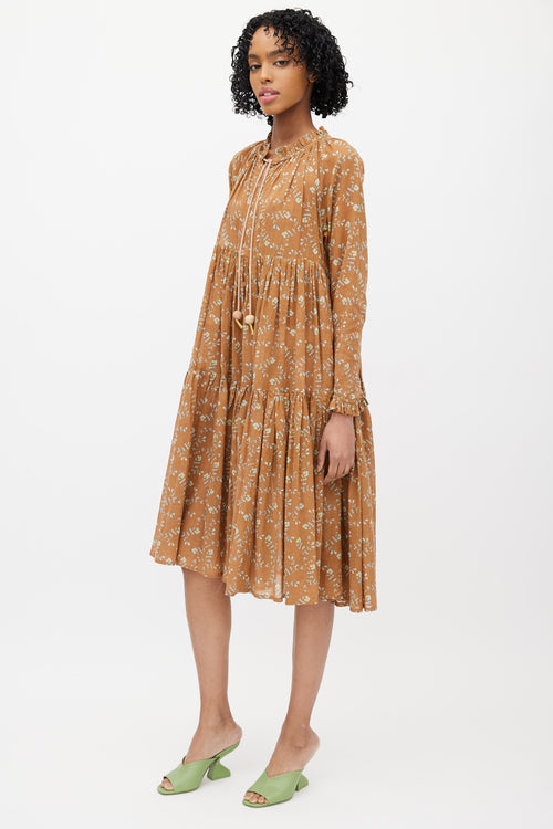 Yvonne S Brown & Multicolour Floral Dress