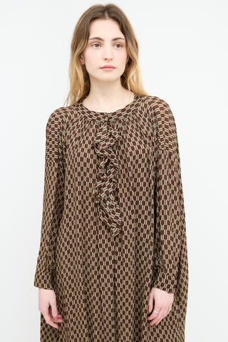 Yvonne S Geometric Long Dress
