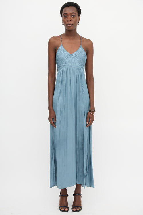 Zadig & Voltaire Satin Rayonne Smocked Dress