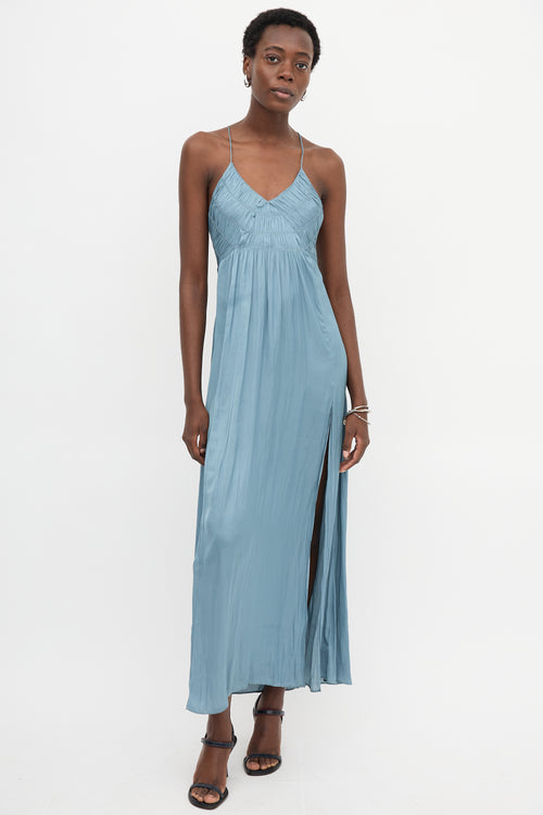 Zadig & Voltaire Satin Rayonne Smocked Dress