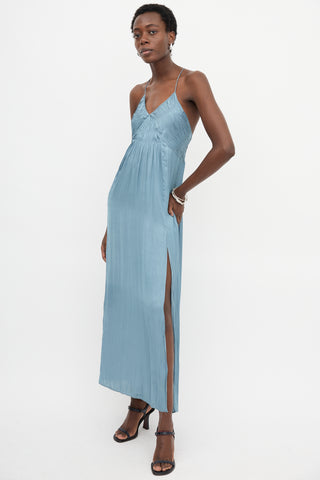 Zadig & Voltaire Satin Rayonne Smocked Dress