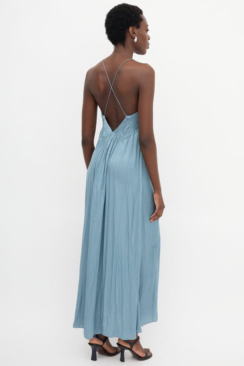 Zadig & Voltaire Satin Rayonne Smocked Dress