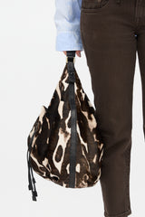 Zagliani Hair & Exotic Leather Shoulder Bag
