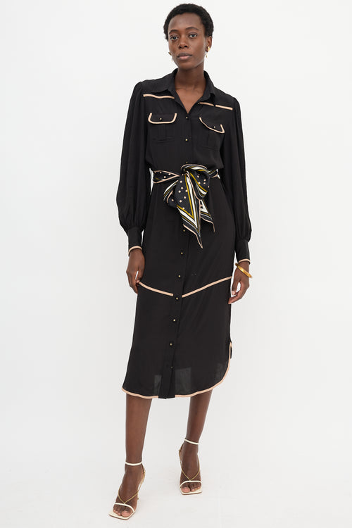 Zimmermann Satin Sash Shirt Dress