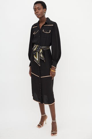 Zimmermann Satin Sash Shirt Dress