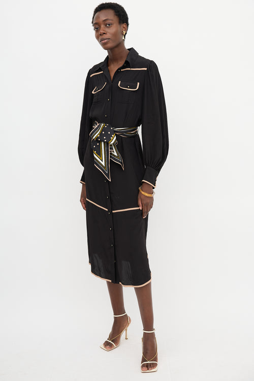 Zimmermann Satin Sash Shirt Dress