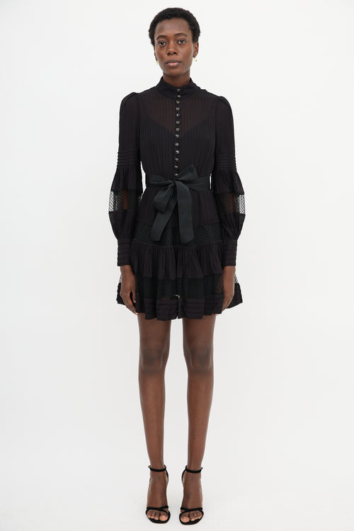 Zimmermann Spliced Mesh Dress