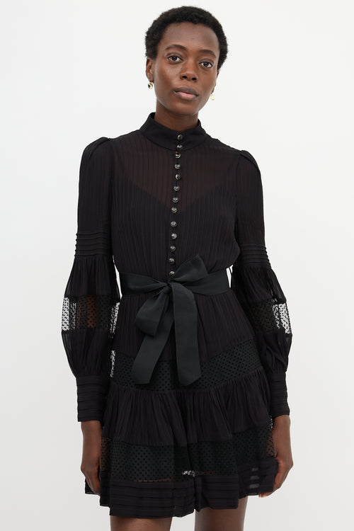 Zimmermann Spliced Mesh Dress