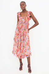 Zimmermann Sheer Poppy Floral Dress
