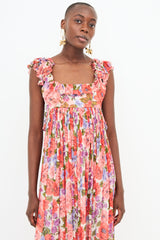 Zimmermann Sheer Poppy Floral Dress