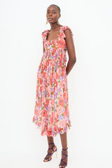 Zimmermann Sheer Poppy Floral Dress