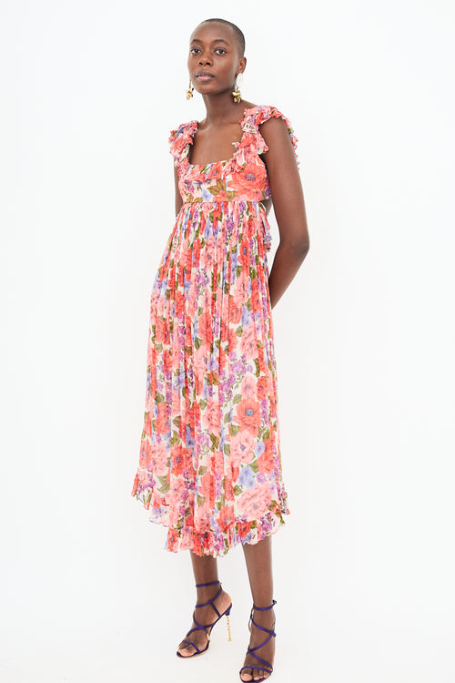 Zimmermann Sheer Poppy Floral Dress