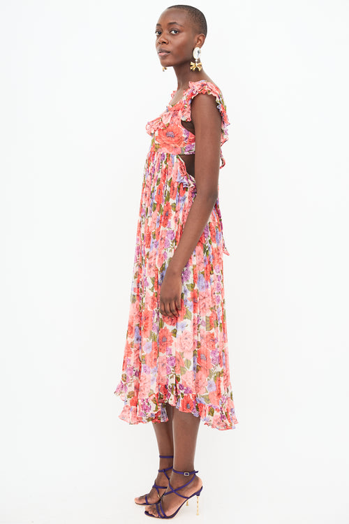 Zimmermann Sheer Poppy Floral Dress
