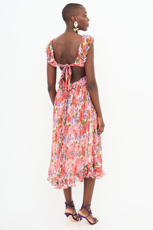 Zimmermann Sheer Poppy Floral Dress