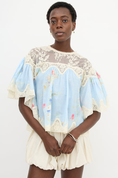 Zimmermann Floral Lace Lucky Blouse