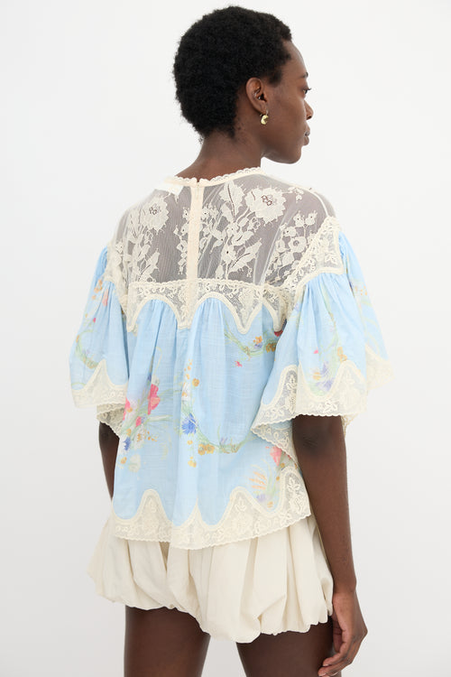 Zimmermann Floral Lace Lucky Blouse