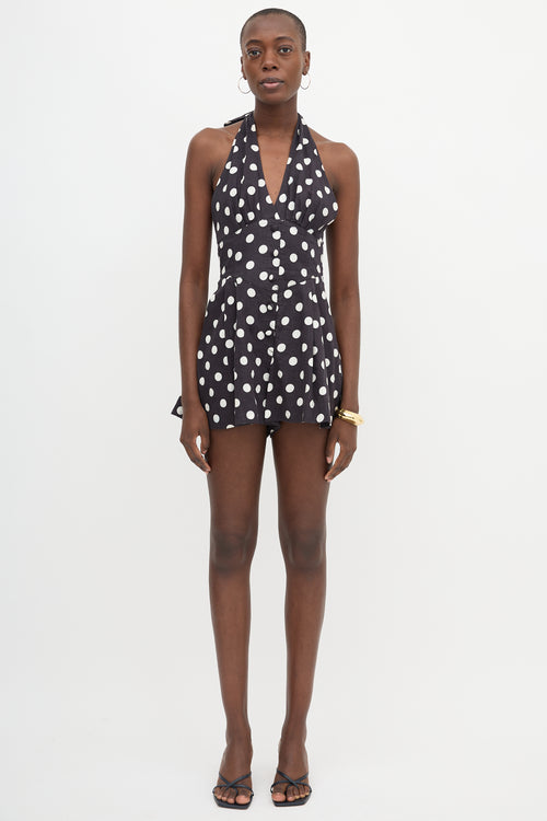 Zimmermann Linen Polka Dot Bellitude Romper