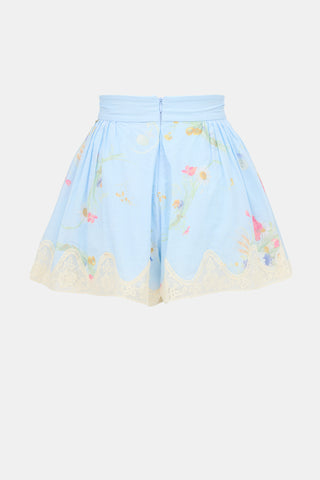 Zimmermann Lucky Lace Trimmed Shorts