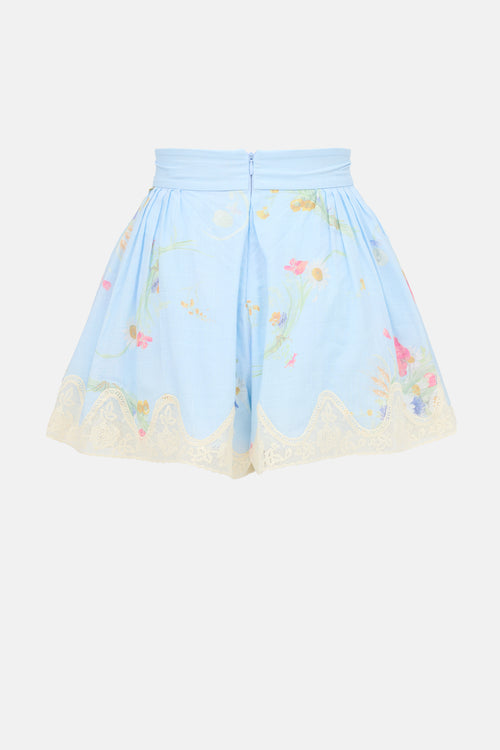 Zimmermann Lucky Lace Trimmed Shorts