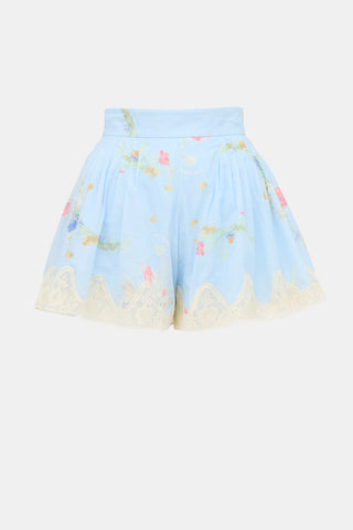 Zimmermann Lucky Lace Trimmed Shorts