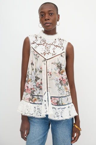 Zimmermann Floral Aerial Smock Top