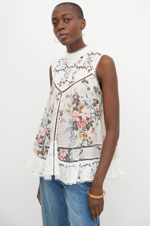 Zimmermann Floral Aerial Smock Top