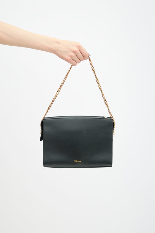 Versace Leather Virtus Shoulder Bag