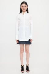 Alaïa Ruched Hi-Low Shirt
