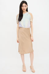 Fendi Silk Chiffon Colour Block Shirt