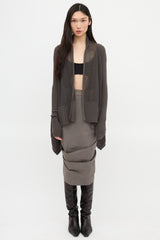 Rick Owens SS 2013 Silk Ruched Skirt