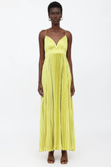 Zac Posen Pleated Sleeveless Gown