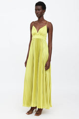 Zac Posen Pleated Sleeveless Gown