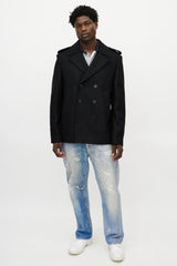 Zadig & Voltaire Black Wool Double Breasted Jacket