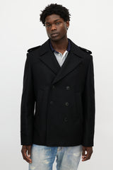 Zadig & Voltaire Black Wool Double Breasted Jacket