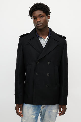 Zadig & Voltaire Black Wool Double Breasted Jacket