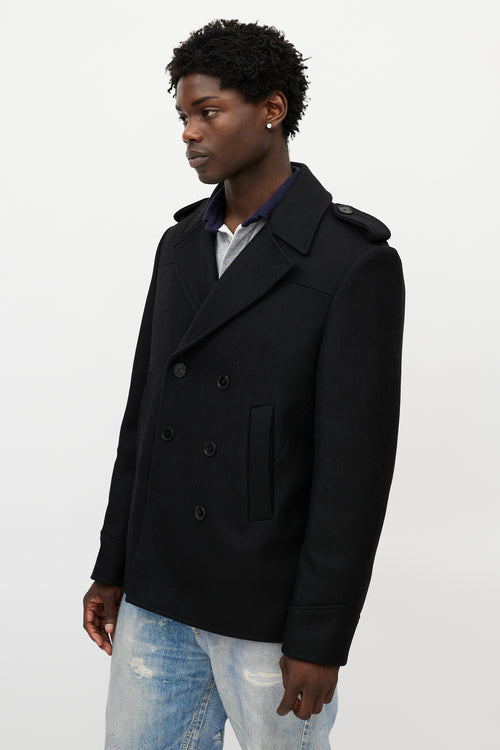 Zadig & Voltaire Black Wool Double Breasted Jacket
