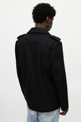 Zadig & Voltaire Black Wool Double Breasted Jacket