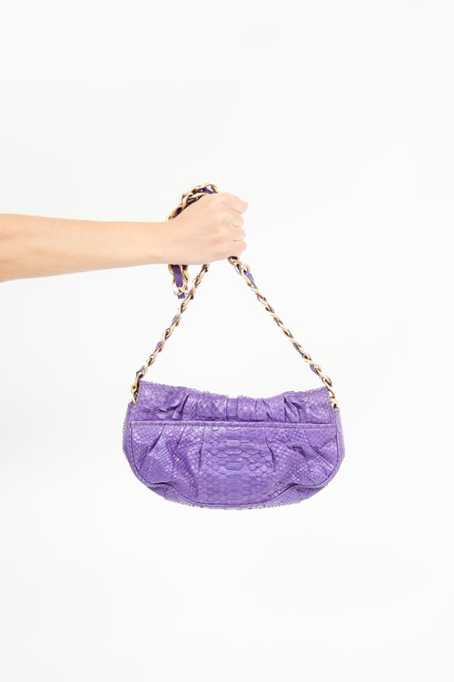 Zagliani Textured Leather Shoulder Bag