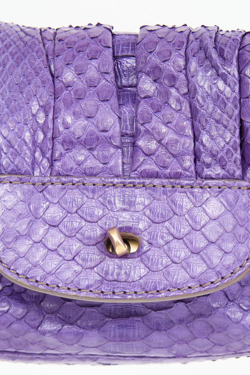 Zagliani Textured Leather Shoulder Bag