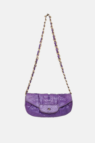 Zagliani Exotic Leather Crossbody Bag