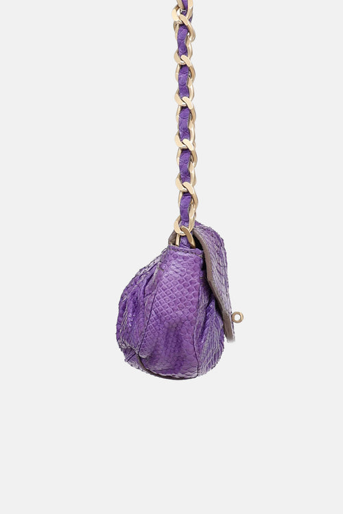 Zagliani Exotic Leather Crossbody Bag