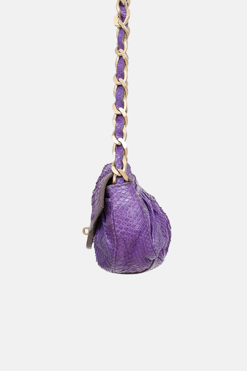 Zagliani Exotic Leather Crossbody Bag