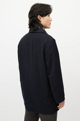 Zegna Black Cashmere & Nylon Reversible Jacket