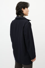 Zegna Black Cashmere & Nylon Reversible Jacket