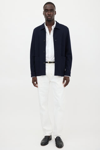 Zegna Wool Piqué Jersey Jacket